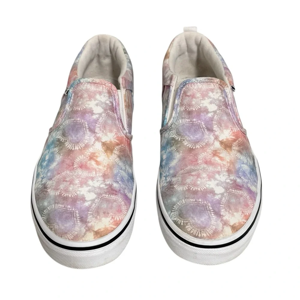 Vans Pastel Tie-Dye Slip-On Sneakers:  in fair to good‎ condition - Size 6 - S7